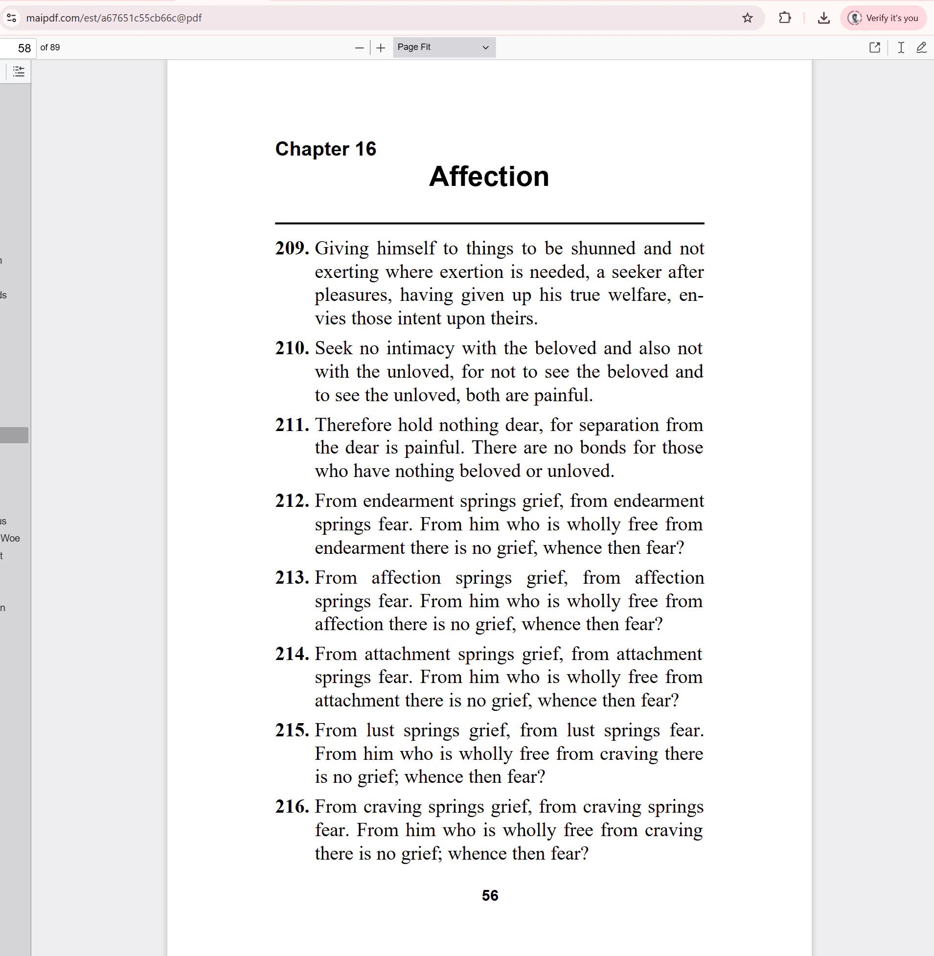 MaiPDF governed reading mode inside the browser viewer